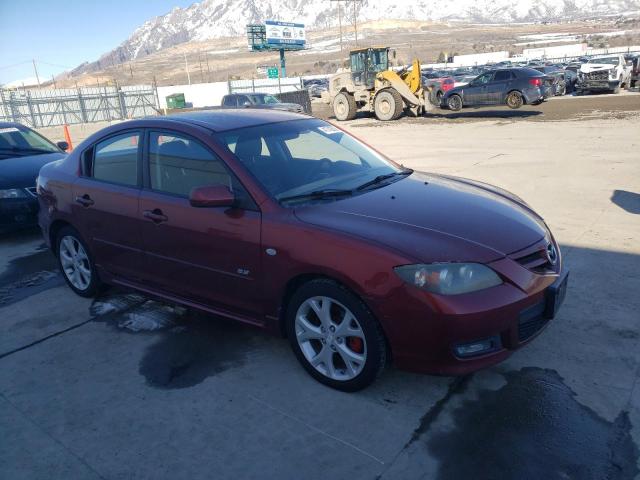 JM1BK324381172095 - 2008 MAZDA 3 S MAROON photo 4