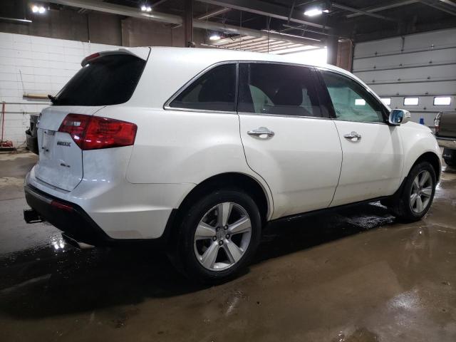 2HNYD2H29AH523601 - 2010 ACURA MDX WHITE photo 3