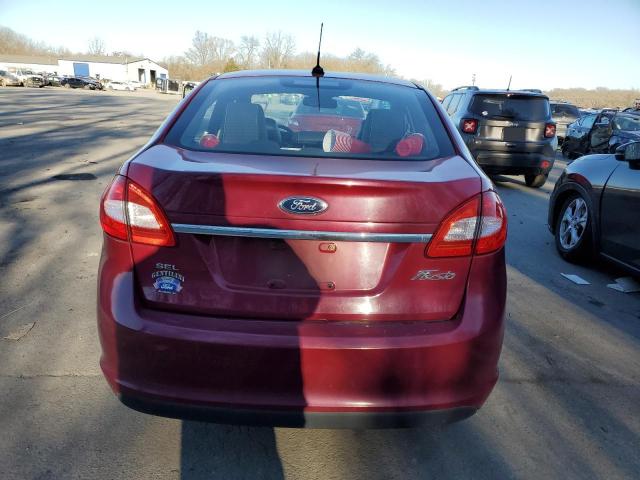 3FADP4CJ3BM240402 - 2011 FORD FIESTA SEL BURGUNDY photo 6