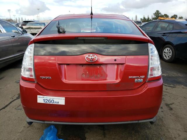 JTDKB20UX77559509 - 2007 TOYOTA PRIUS RED photo 6