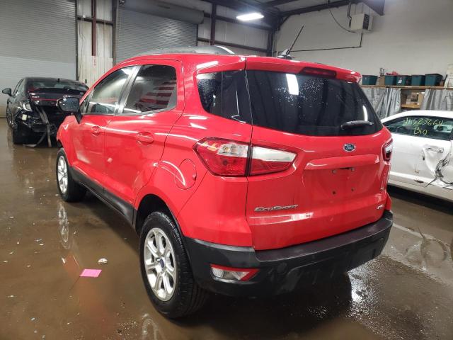 MAJ6P1UL2JC204384 - 2018 FORD ECOSPORT SE RED photo 2