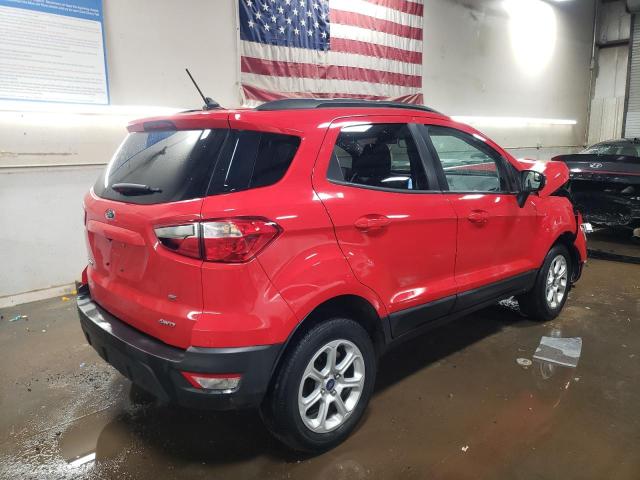 MAJ6P1UL2JC204384 - 2018 FORD ECOSPORT SE RED photo 3