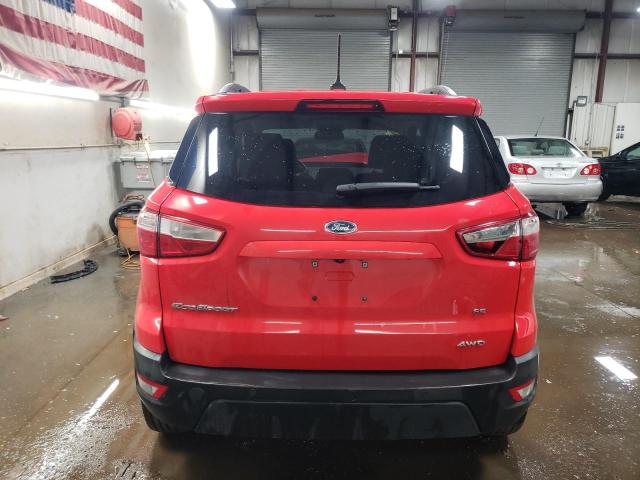 MAJ6P1UL2JC204384 - 2018 FORD ECOSPORT SE RED photo 6