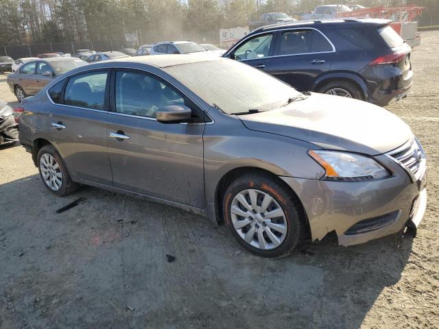 3N1AB7AP3FY335578 - 2015 NISSAN SENTRA S GRAY photo 4