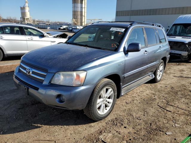 JTEEW21A060022687 - 2006 TOYOTA HIGHLANDER HYBRID BLUE photo 1