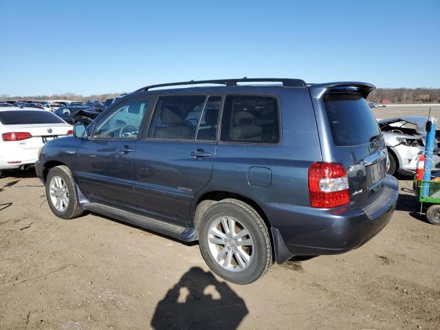 JTEEW21A060022687 - 2006 TOYOTA HIGHLANDER HYBRID BLUE photo 2