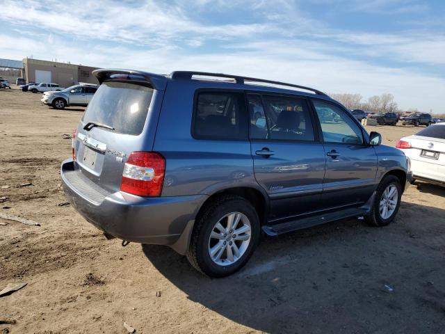 JTEEW21A060022687 - 2006 TOYOTA HIGHLANDER HYBRID BLUE photo 3