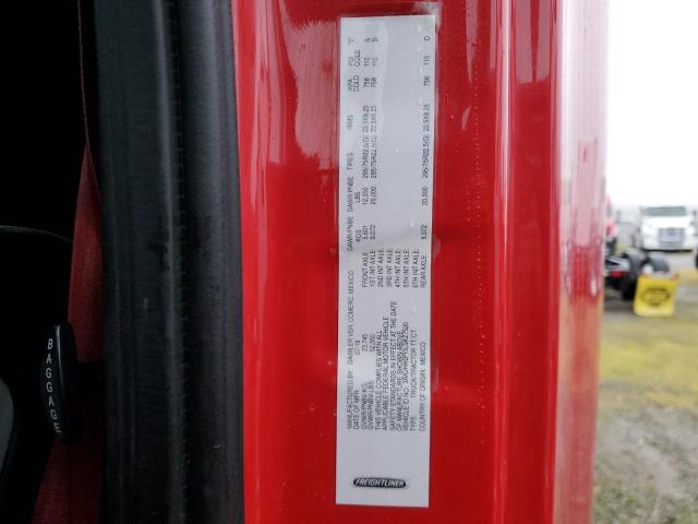 3AKJHHDR0LSKZ7520 - 2020 FREIGHTLINER CASCADIA 126 RED photo 10