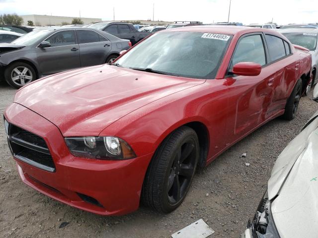 2C3CDXHG8DH574265 - 2013 DODGE CHARGER SXT RED photo 1