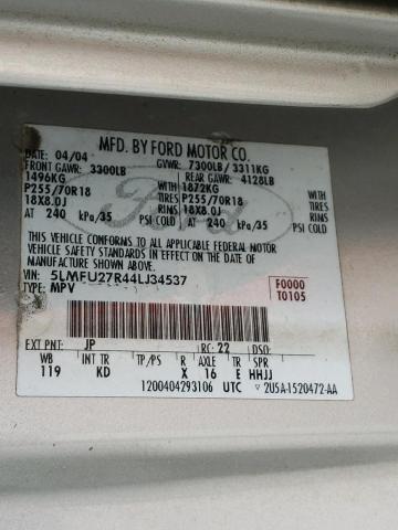 5LMFU27R44LJ34537 - 2004 LINCOLN NAVIGATOR 银色 照片 13