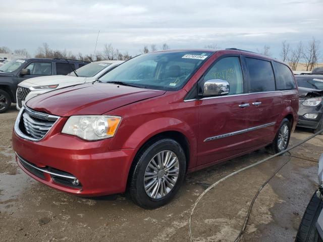 2C4RC1CG5DR767545 - 2013 CHRYSLER TOWN & COU TOURING L RED photo 1