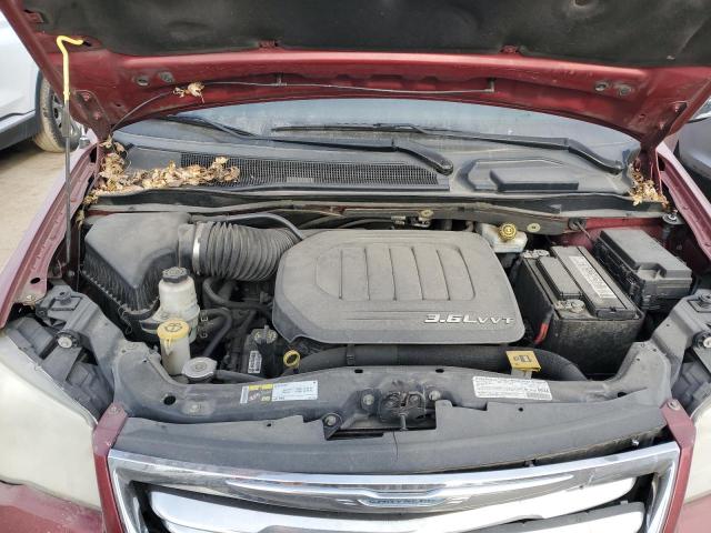 2C4RC1CG5DR767545 - 2013 CHRYSLER TOWN & COU TOURING L RED photo 12