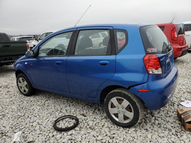 KL1TD66698B269704 - 2008 CHEVROLET AVEO BASE BLUE photo 2