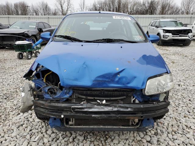 KL1TD66698B269704 - 2008 CHEVROLET AVEO BASE BLUE photo 5