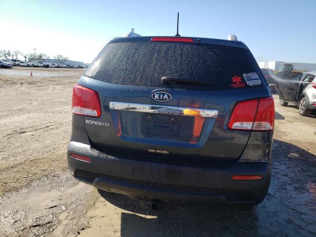 5XYKT4A26BG149324 - 2011 KIA SORENTO BASE BLUE photo 6