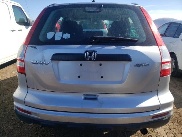 5J6RE4H30AL002713 - 2010 HONDA CR-V LX SILVER photo 6