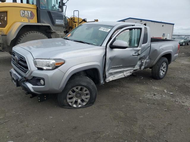 5TFSX5EN1JX062960 - 2018 TOYOTA TACOMA ACCESS CAB ვერცხლისფერი ფოტო 1