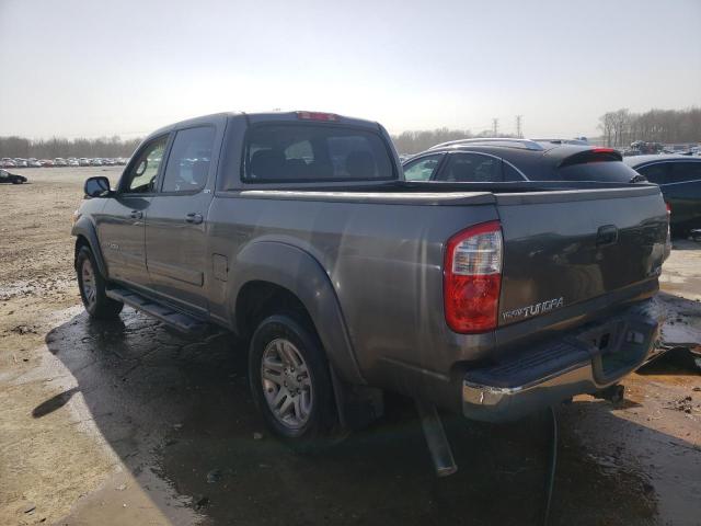 5TBET34185S475412 - 2005 TOYOTA TUNDRA DOUBLE CAB SR5 GRAY photo 2