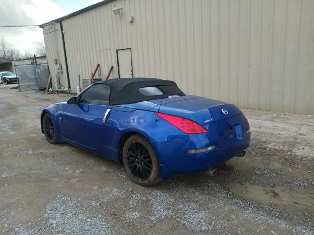 JN1AZ36A76M450227 - 2006 NISSAN 350Z ROADSTER BLUE photo 3