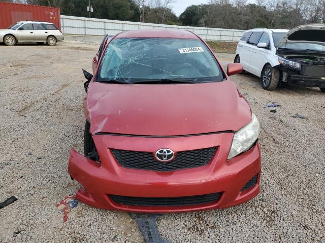 2T1BU4EE3AC297393 - 2010 TOYOTA COROLLA BASE RED photo 5