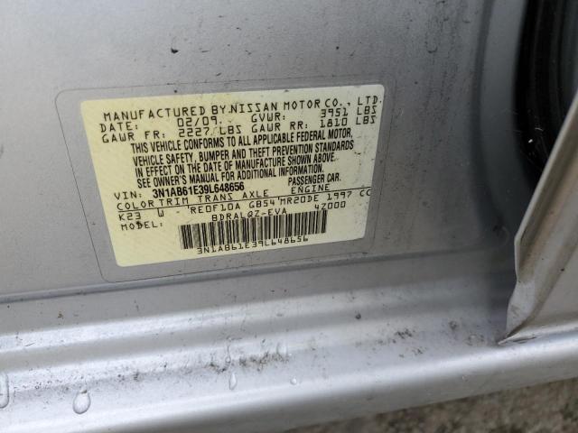 3N1AB61E39L648656 - 2009 NISSAN SENTRA 2.0 GRAY photo 12