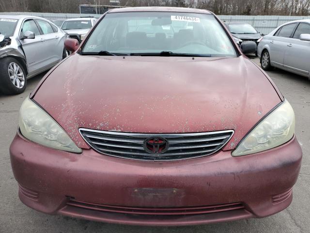 4T1BE32K75U387765 - 2005 TOYOTA CAMRY LE MAROON photo 5