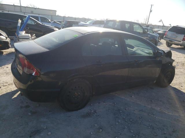 1HGFA16517L128242 - 2007 HONDA CIVIC LX BLACK photo 3