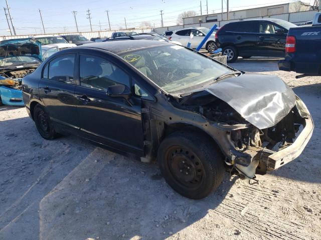 1HGFA16517L128242 - 2007 HONDA CIVIC LX BLACK photo 4