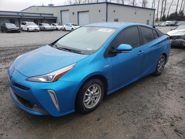 JTDL9RFU5L3015808 - 2020 TOYOTA PRIUS LE BLUE photo 1