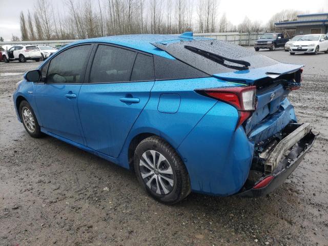 JTDL9RFU5L3015808 - 2020 TOYOTA PRIUS LE BLUE photo 2