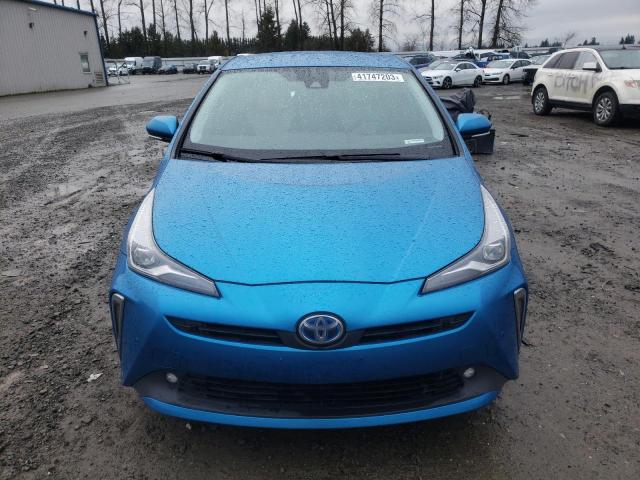 JTDL9RFU5L3015808 - 2020 TOYOTA PRIUS LE BLUE photo 5