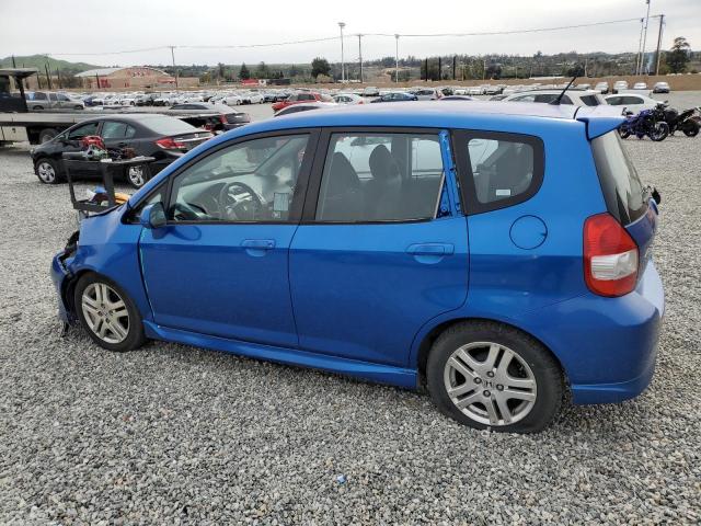 JHMGD38647S066366 - 2007 HONDA FIT S BLUE photo 2