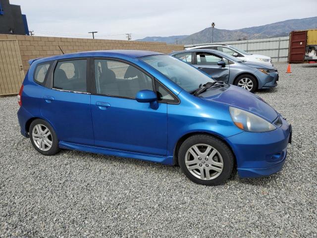 JHMGD38647S066366 - 2007 HONDA FIT S 蓝色 照片 4