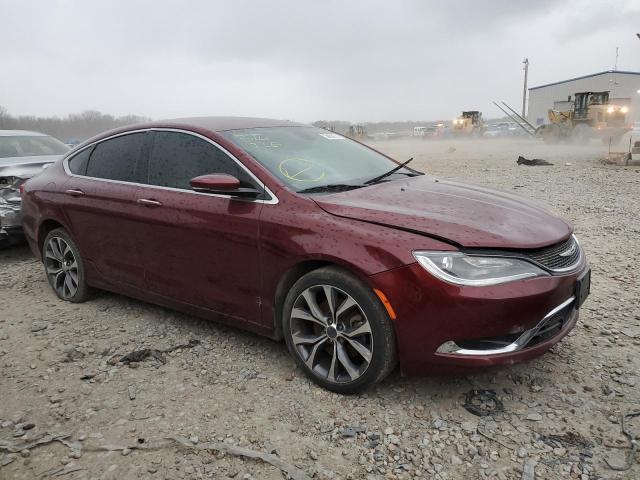 1C3CCCCB7FN555837 - 2015 CHRYSLER 200 C MAROON photo 4