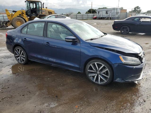 3VWDP7AJ0CM373647 - 2012 VOLKSWAGEN JETTA SE BLUE photo 4