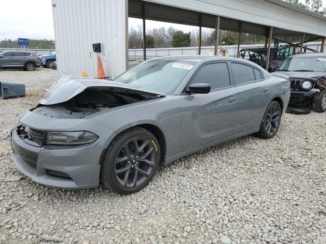 2C3CDXBGXKH718467 - 2019 DODGE CHARGER SXT GRAY photo 1