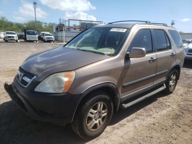 JHLRD78814C001356 - 2004 HONDA CR-V EX TAN photo 1