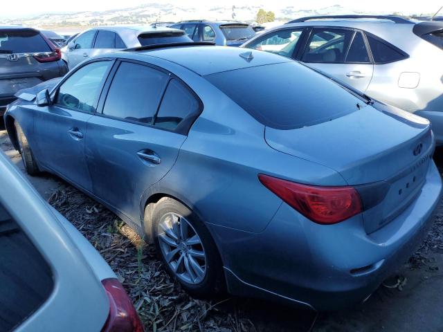 JN1BV7AP6FM348856 - 2015 INFINITI Q50 BASE TURQUOISE photo 2