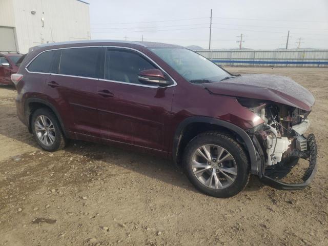 5TDJKRFH9FS081313 - 2015 TOYOTA HIGHLANDER XLE BURGUNDY photo 4