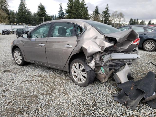 3N1AB7AP7FY285932 - 2015 NISSAN SENTRA S BROWN photo 2