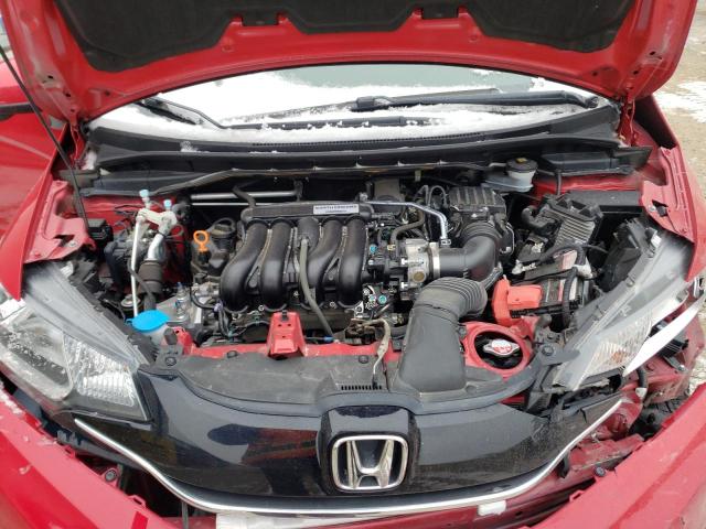 JHMGK5H80HS019999 - 2017 HONDA FIT EX RED photo 11