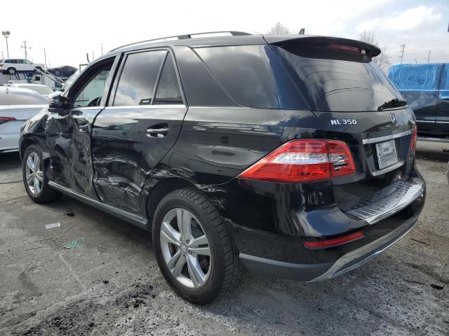4JGDA5HB9CA002020 - 2012 MERCEDES-BENZ ML 350 4MATIC BLACK photo 2