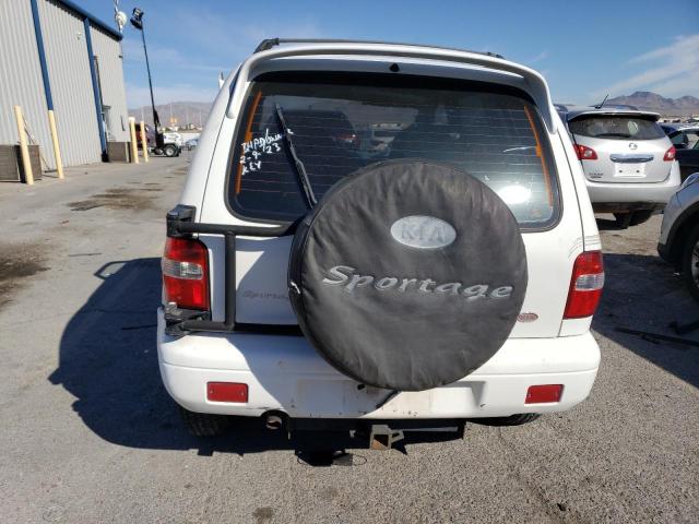 KNDJB7237Y5634869 - 2000 KIA SPORTAGE WHITE photo 6