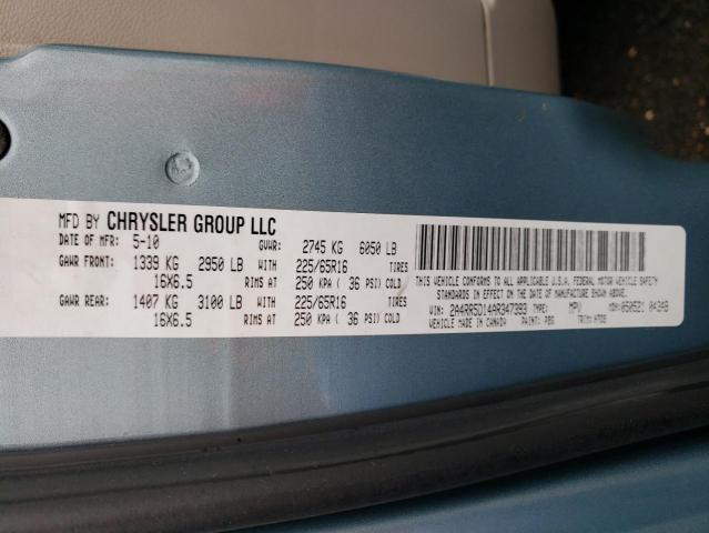 2A4RR5D14AR347393 - 2010 CHRYSLER TOWN & COU TOURING 蓝色 照片 13