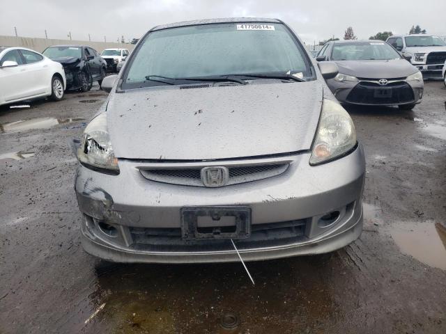 JHMGD37627S063161 - 2007 HONDA FIT S SILVER photo 5