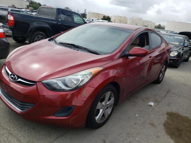 5NPDH4AEXDH247997 - 2013 HYUNDAI ELANTRA GLS BURGUNDY photo 1