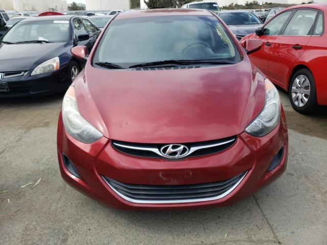 5NPDH4AEXDH247997 - 2013 HYUNDAI ELANTRA GLS BURGUNDY photo 5