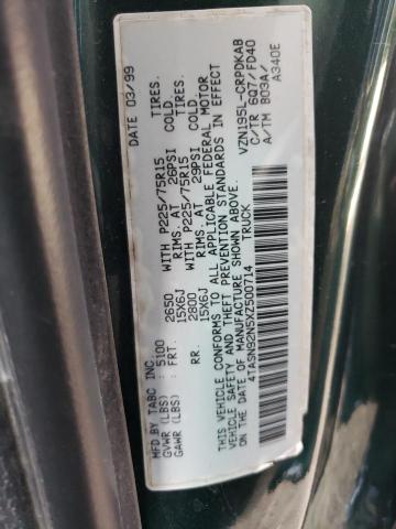 4TASN92N5XZ500714 - 1999 TOYOTA TACOMA XTRACAB PRERUNNER მწვანე ფოტო 13