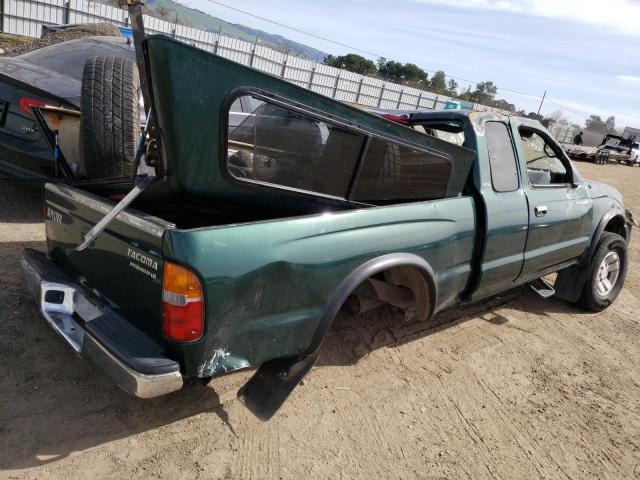 4TASN92N5XZ500714 - 1999 TOYOTA TACOMA XTRACAB PRERUNNER მწვანე ფოტო 3