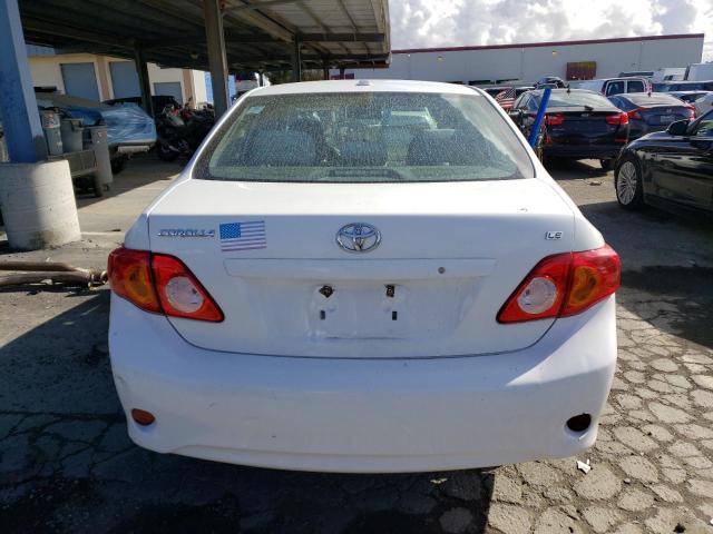 1NXBU4EE1AZ321785 - 2010 TOYOTA COROLLA BASE WHITE photo 6
